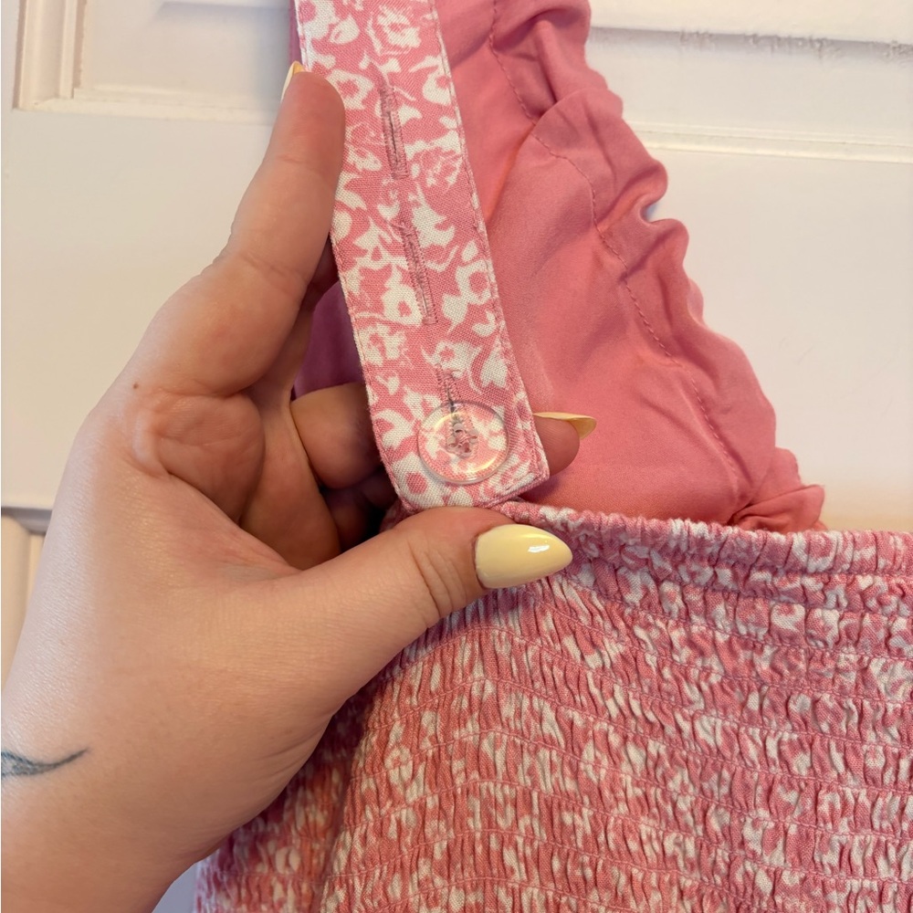 Abercrombie & Fitch Pink Floral Dress - Picture 4 of 4